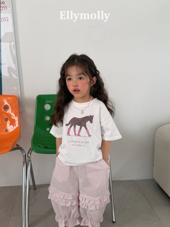 Ellymolly - Korean Children Fashion - #stylishchildhood - Blush Pony Tee - 6
