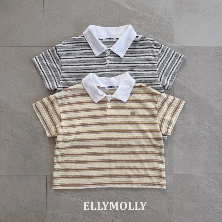 Ellymolly - Korean Children Fashion - #stylishchildhood - Smart Collar Tee