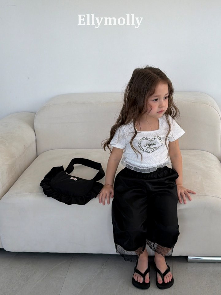 Ellymolly - Korean Children Fashion - #todddlerfashion - Powder Lace Tee - 9