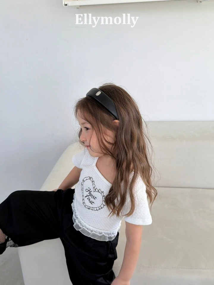 Ellymolly - Korean Children Fashion - #toddlerclothing - Powder Lace Tee - 10