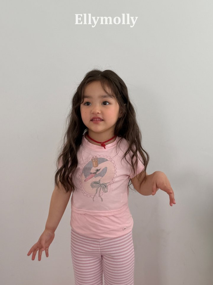 Ellymolly - Korean Children Fashion - #toddlerclothing - Alice Swan Tee - 8