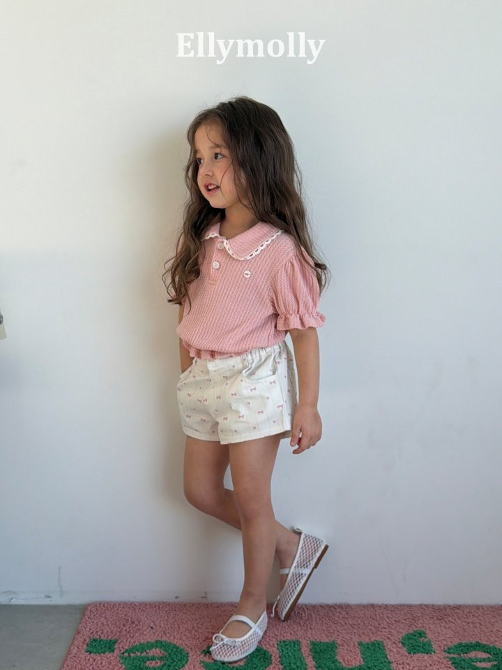 Ellymolly - Korean Children Fashion - #toddlerclothing - Atelier Puff Collar Tee - 6