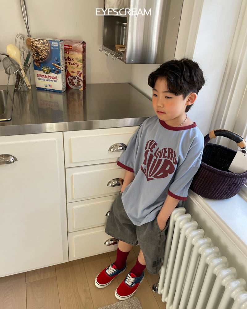 Eyescream - Korean Children Fashion - #childofig - Typo Heart Ringer Tee - 8