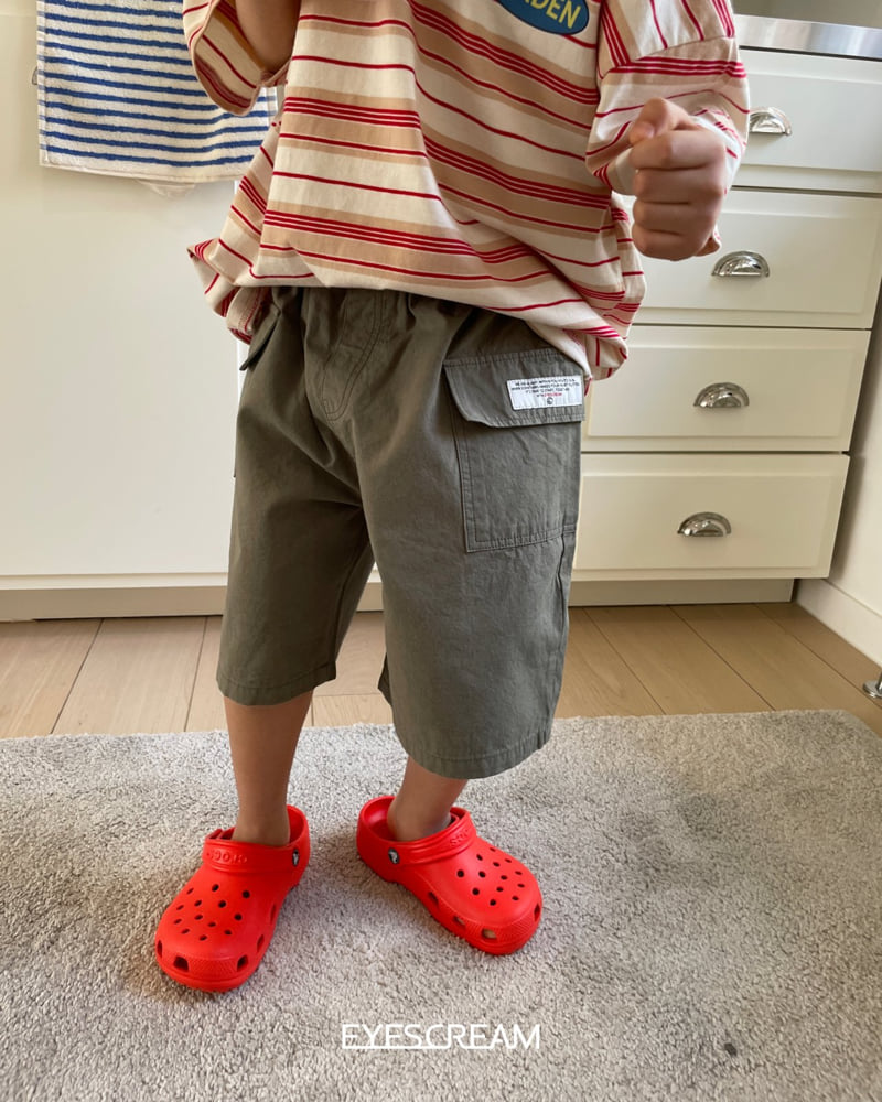 Eyescream - Korean Children Fashion - #childofig - Point Label Cargo Pants - 5