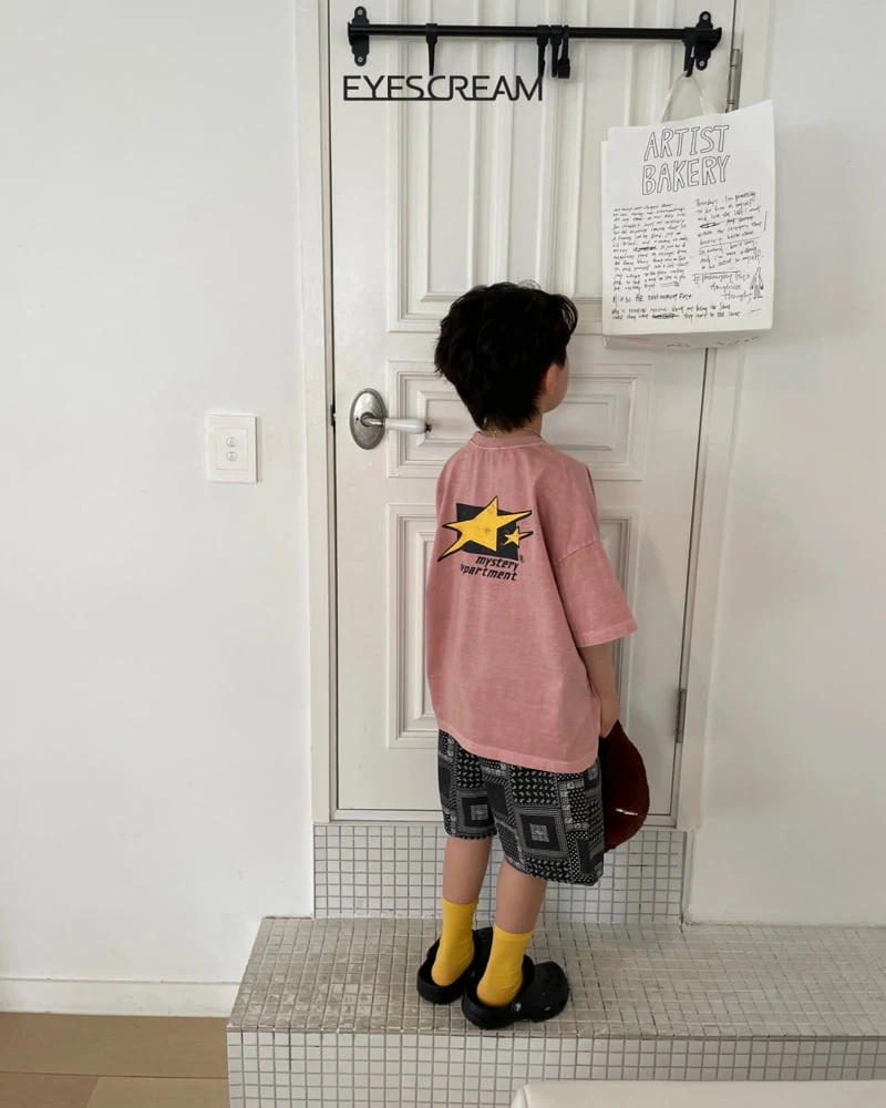 Eyescream - Korean Children Fashion - #childofig - Flat Star Pigment Tee - 9