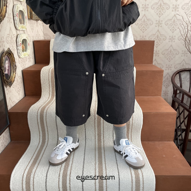 Eyescream - Korean Children Fashion - #childofig - Square Rivet Bermuda Pants - 4