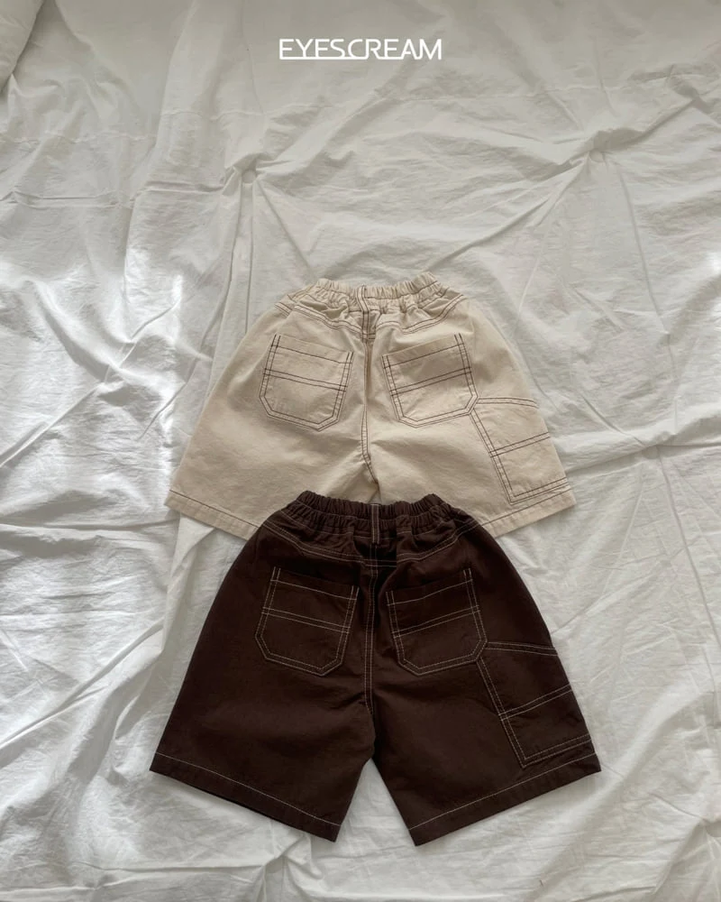 Eyescream - Korean Children Fashion - #childrensboutique - Natural Cotton Carpenter Pants - 3