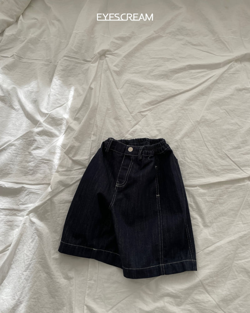 Eyescream - Korean Children Fashion - #childrensboutique - Raw Denim Bermuda Pants
