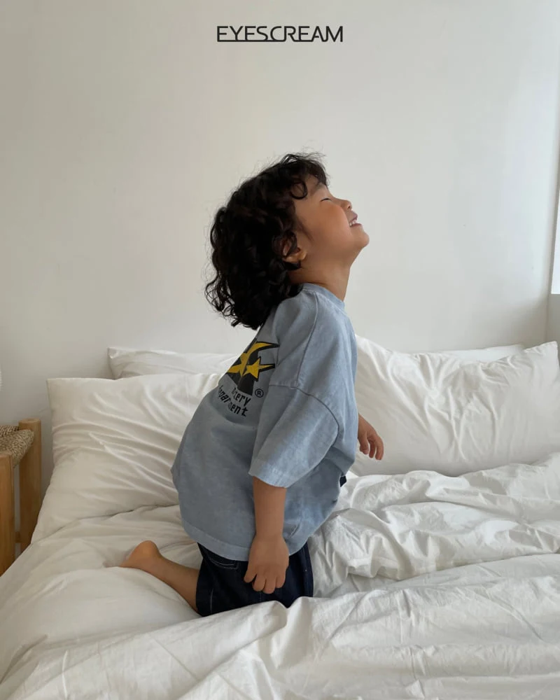 Eyescream - Korean Children Fashion - #childrensboutique - Flat Star Pigment Tee - 11