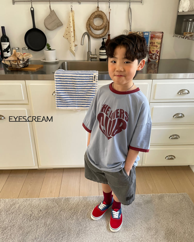 Eyescream - Korean Children Fashion - #designkidswear - Typo Heart Ringer Tee - 10
