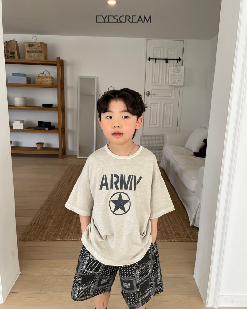 Eyescream - Korean Children Fashion - #designkidswear - Army Pigment Tee - 8