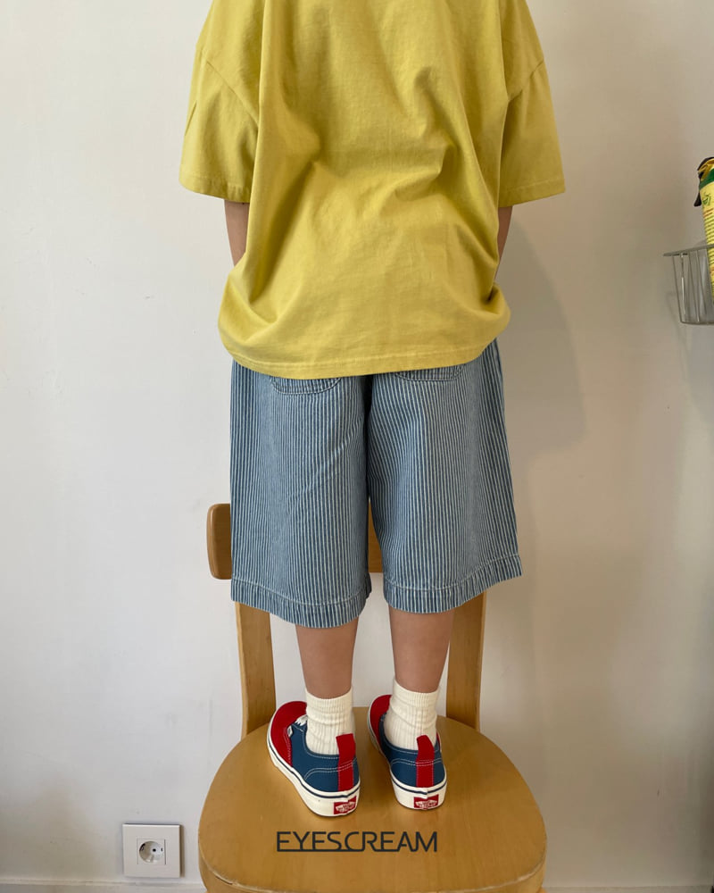 Eyescream - Korean Children Fashion - #designkidswear - Stripe Dart Denim Pants - 7