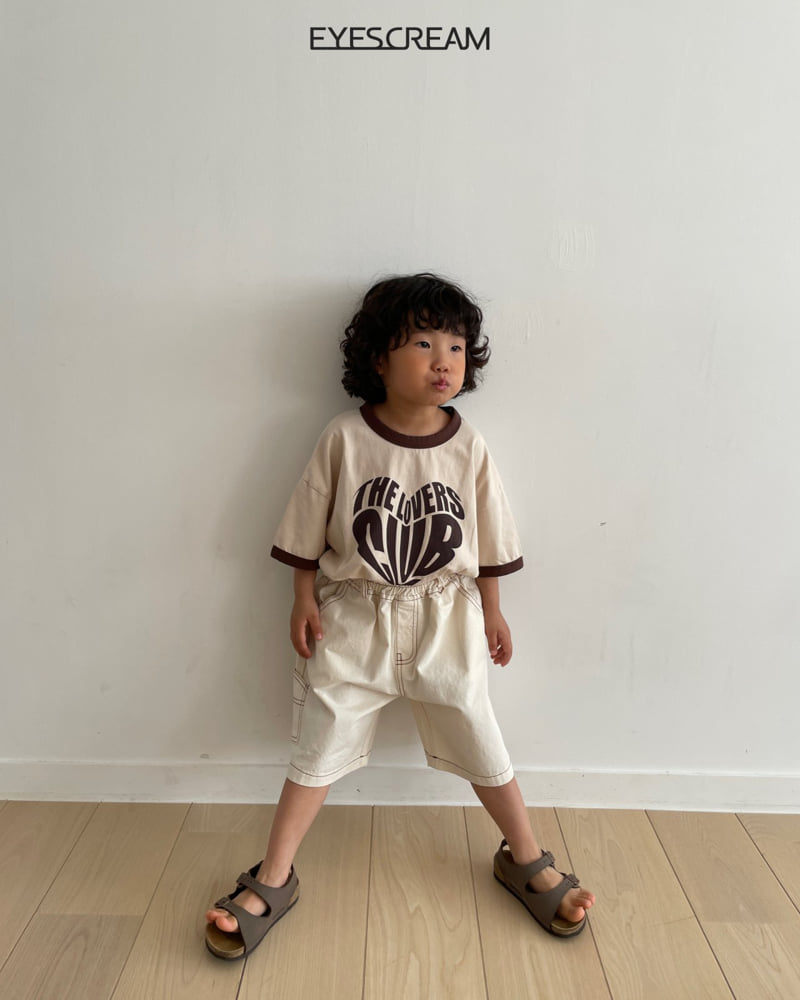 Eyescream - Korean Children Fashion - #discoveringself - Typo Heart Ringer Tee - 11