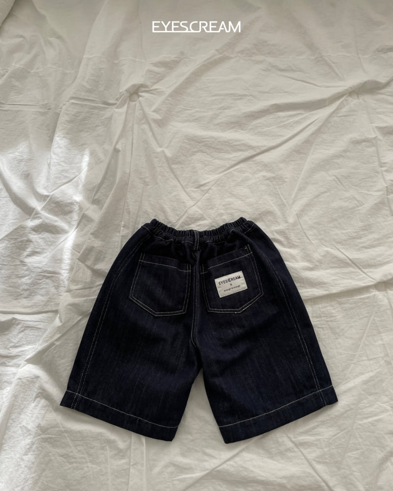Eyescream - Korean Children Fashion - #discoveringself - Raw Denim Bermuda Pants - 3