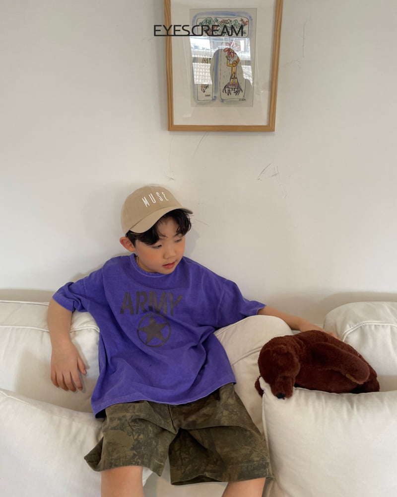 Eyescream - Korean Children Fashion - #fashionkids - Army Pigment Tee - 10