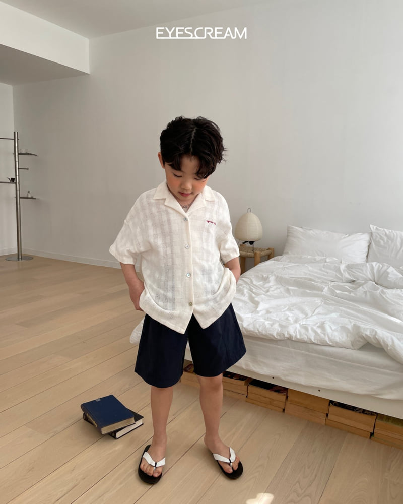 Eyescream - Korean Children Fashion - #fashionkids - Crochet Shirt Jacket - 5
