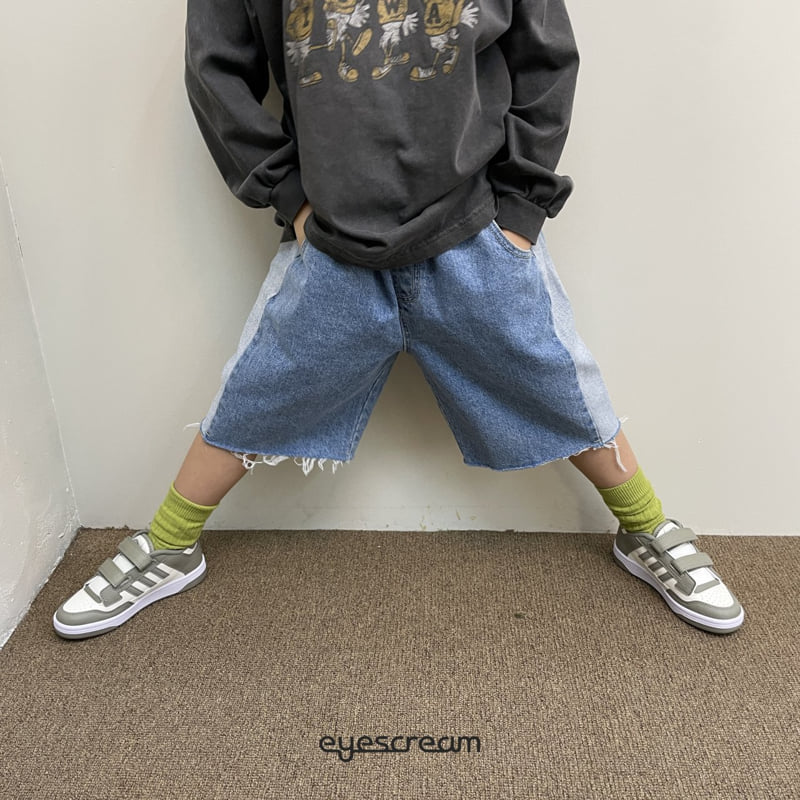 Eyescream - Korean Children Fashion - #fashionkids - Color Block Cut Pants - 3