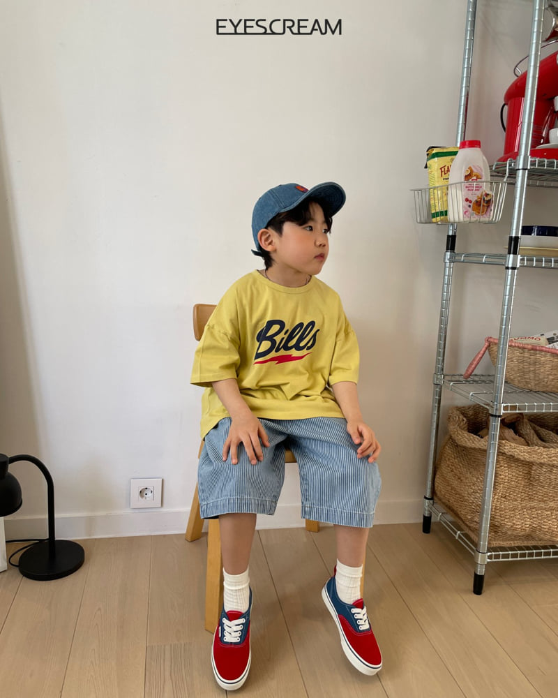 Eyescream - Korean Children Fashion - #kidsshorts - Bills Boxy Tee - 12