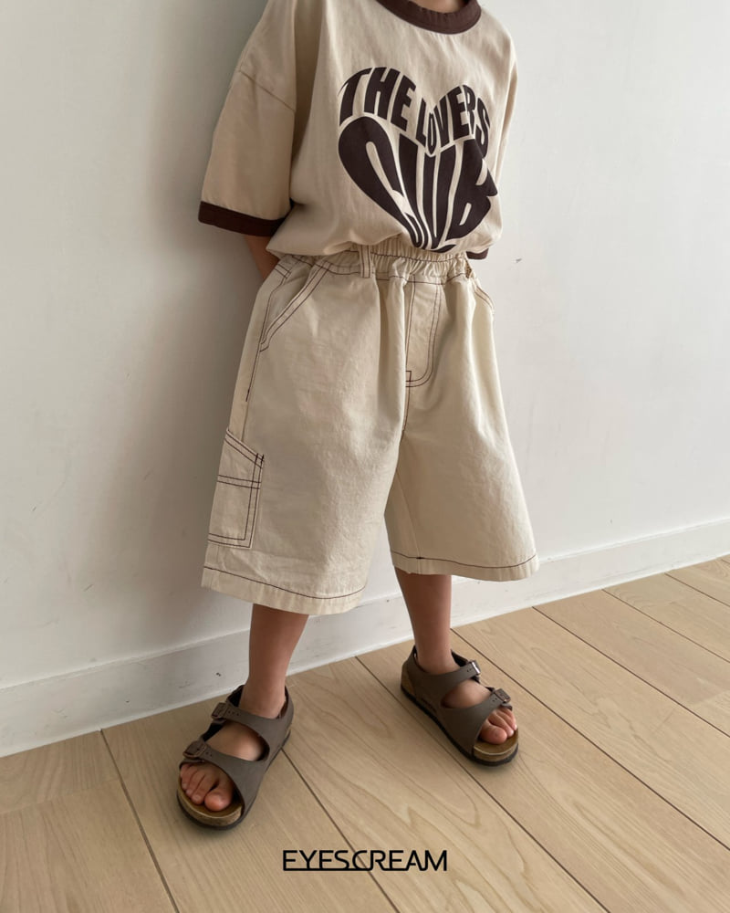 Eyescream - Korean Children Fashion - #kidsshorts - Natural Cotton Carpenter Pants - 7