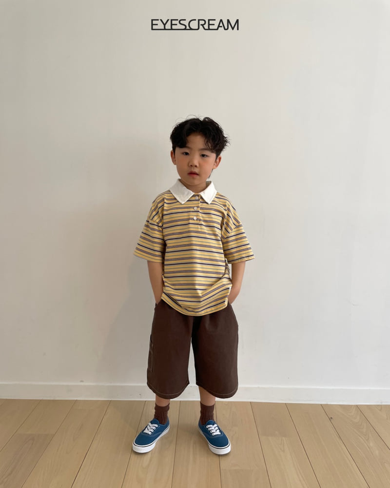 Eyescream - Korean Children Fashion - #kidsshorts - Kira Kira Rugby Tee - 3