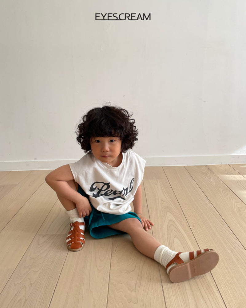 Eyescream - Korean Children Fashion - #kidsshorts - Pearl Sleeveless Tee - 12