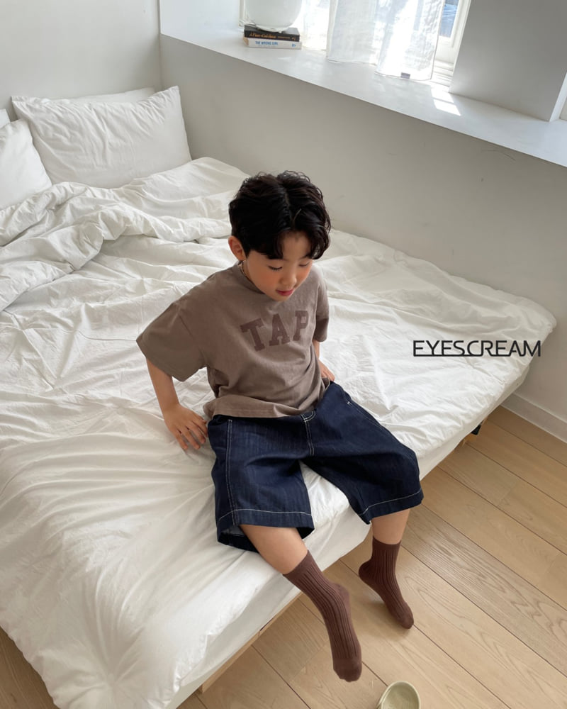 Eyescream - Korean Children Fashion - #kidsshorts - Tab Short Sleeve Tee - 7