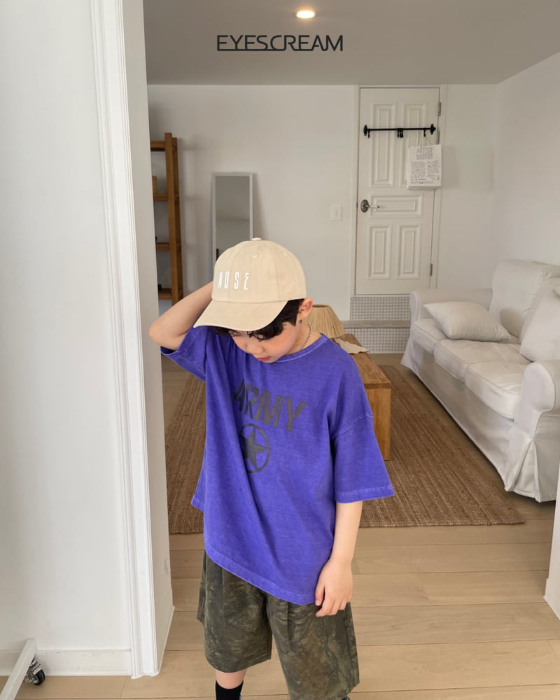 Eyescream - Korean Children Fashion - #kidsstore - Army Pigment Tee - 12