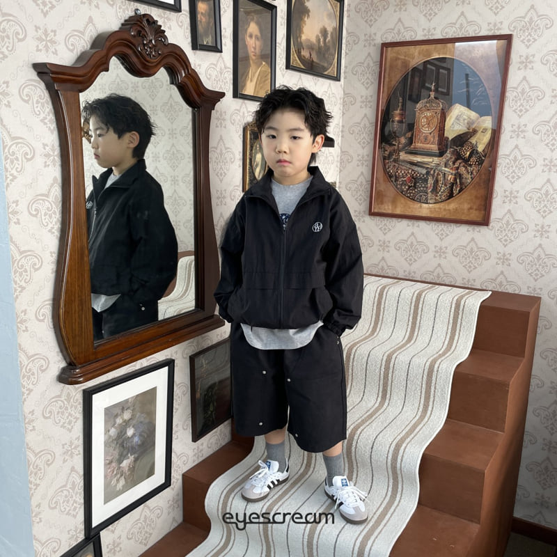Eyescream - Korean Children Fashion - #kidsstore - Square Rivet Bermuda Pants - 9