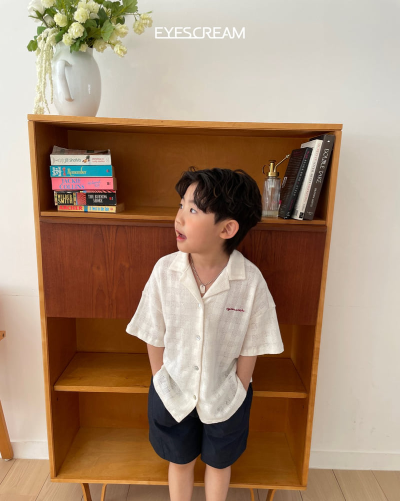 Eyescream - Korean Children Fashion - #kidsstore - Crochet Shirt Jacket - 7