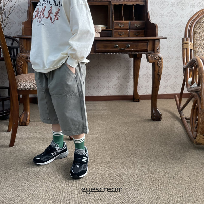 Eyescream - Korean Children Fashion - #kidzfashiontrend - Square Rivet Bermuda Pants - 10