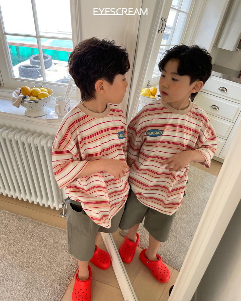 Eyescream - Korean Children Fashion - #kidzfashiontrend - Garden Stripe Tee - 6