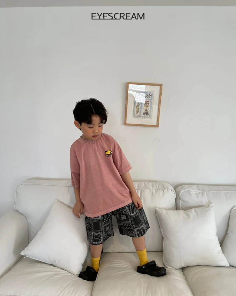Eyescream - Korean Children Fashion - #kidzfashiontrend - Flat Star Pigment Tee - 3