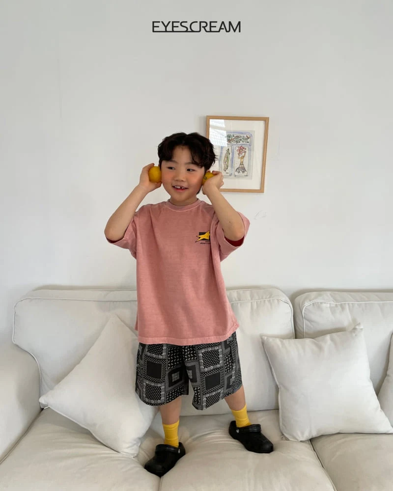 Eyescream - Korean Children Fashion - #littlefashionista - Flat Star Pigment Tee - 5