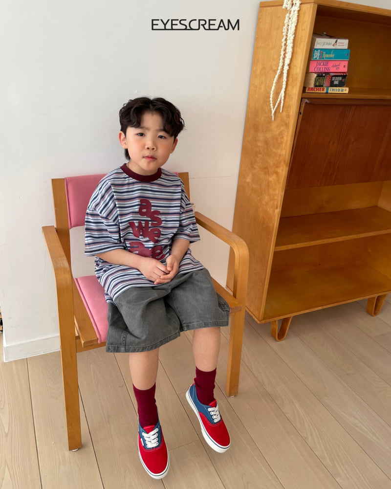 Eyescream - Korean Children Fashion - #magicofchildhood - As We Are Stripe Tee - 8