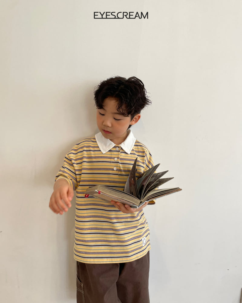 Eyescream - Korean Children Fashion - #magicofchildhood - Kira Kira Rugby Tee - 8