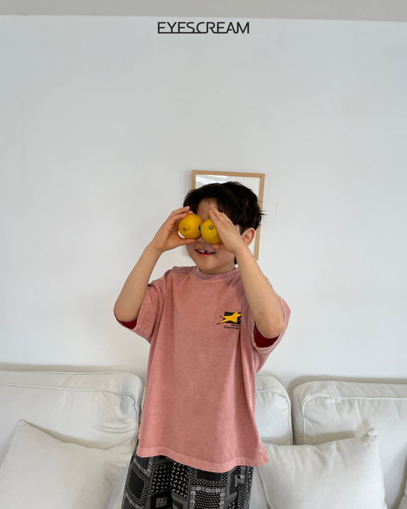 Eyescream - Korean Children Fashion - #magicofchildhood - Flat Star Pigment Tee - 6