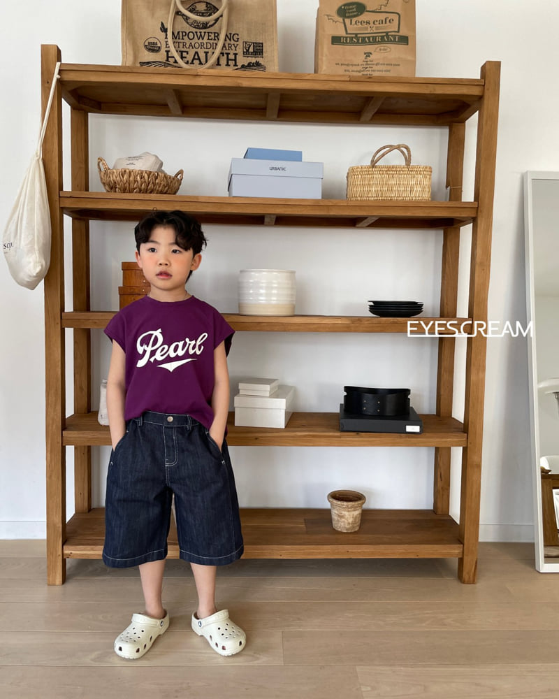 Eyescream - Korean Children Fashion - #magicofchildhood - Pearl Sleeveless Tee - 3