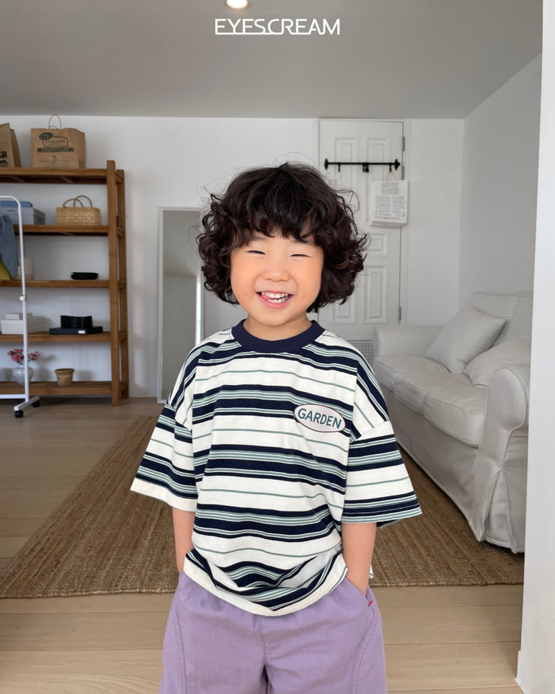 Eyescream - Korean Children Fashion - #minifashionista - Garden Stripe Tee - 10