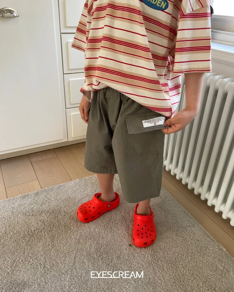 Eyescream - Korean Children Fashion - #minifashionista - Point Label Cargo Pants - 3