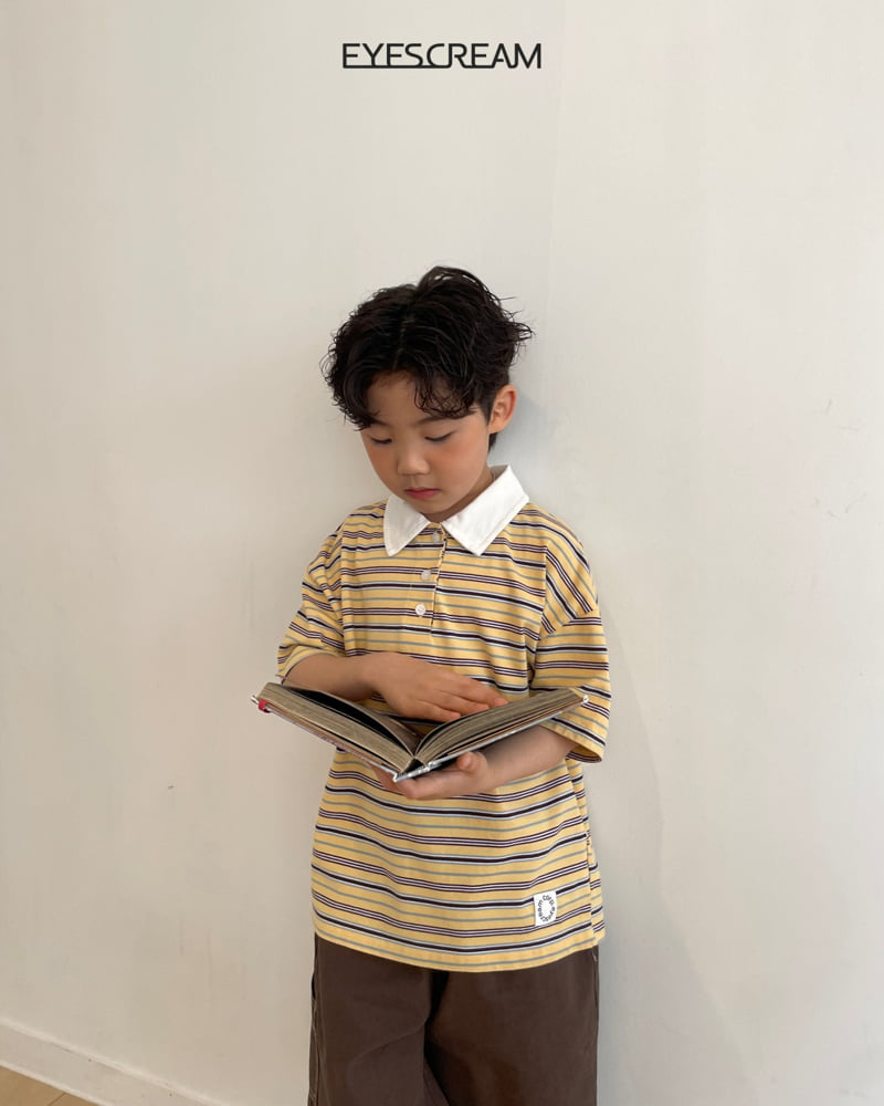 Eyescream - Korean Children Fashion - #minifashionista - Kira Kira Rugby Tee - 9