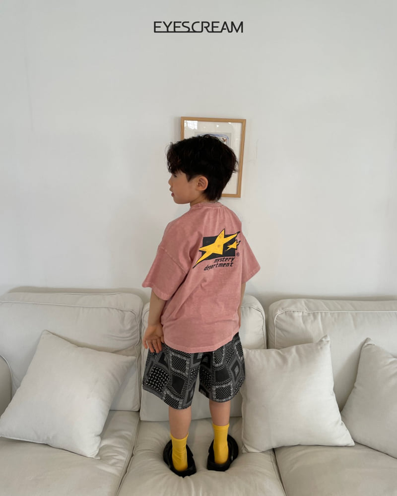 Eyescream - Korean Children Fashion - #minifashionista - Flat Star Pigment Tee - 7