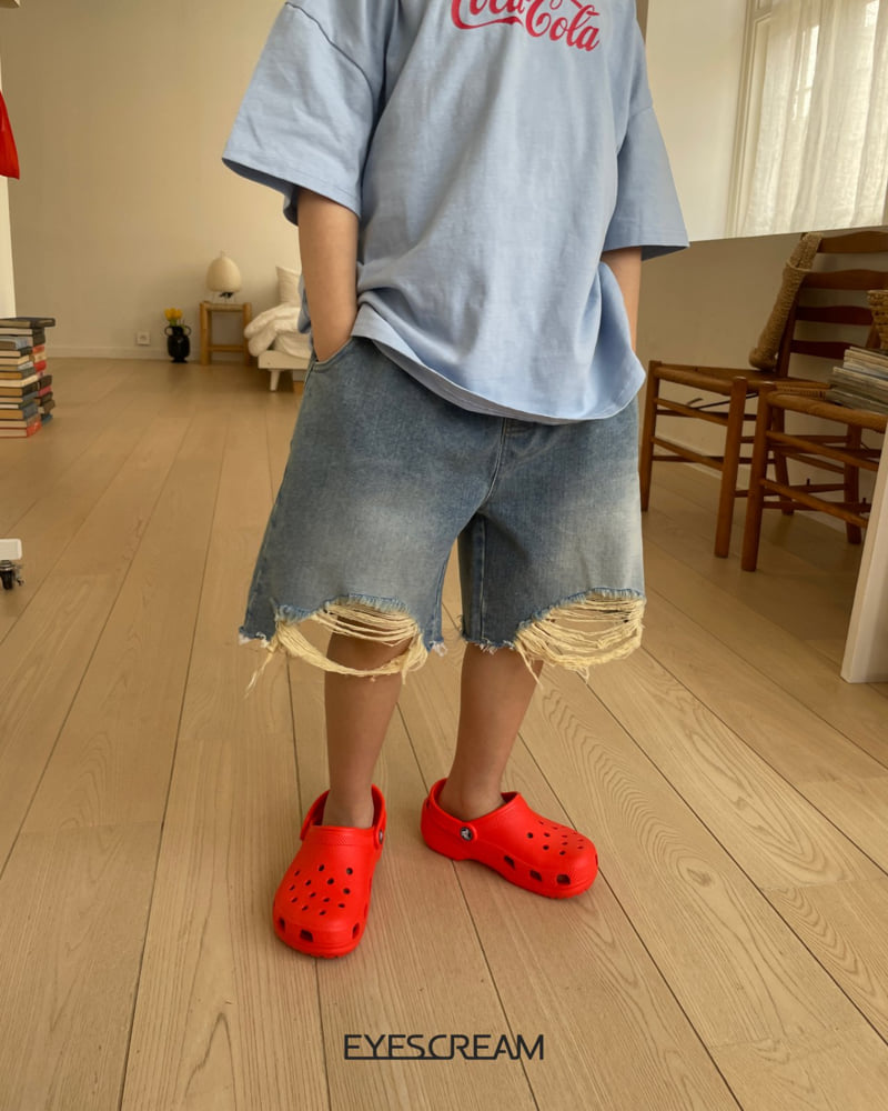 Eyescream - Korean Children Fashion - #prettylittlegirls - Vintage Denim Pants - 5