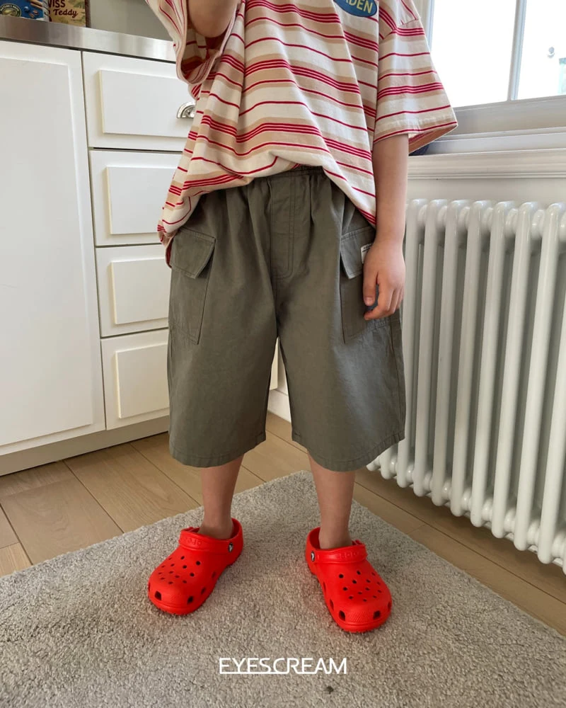 Eyescream - Korean Children Fashion - #minifashionista - Point Label Cargo Pants - 4