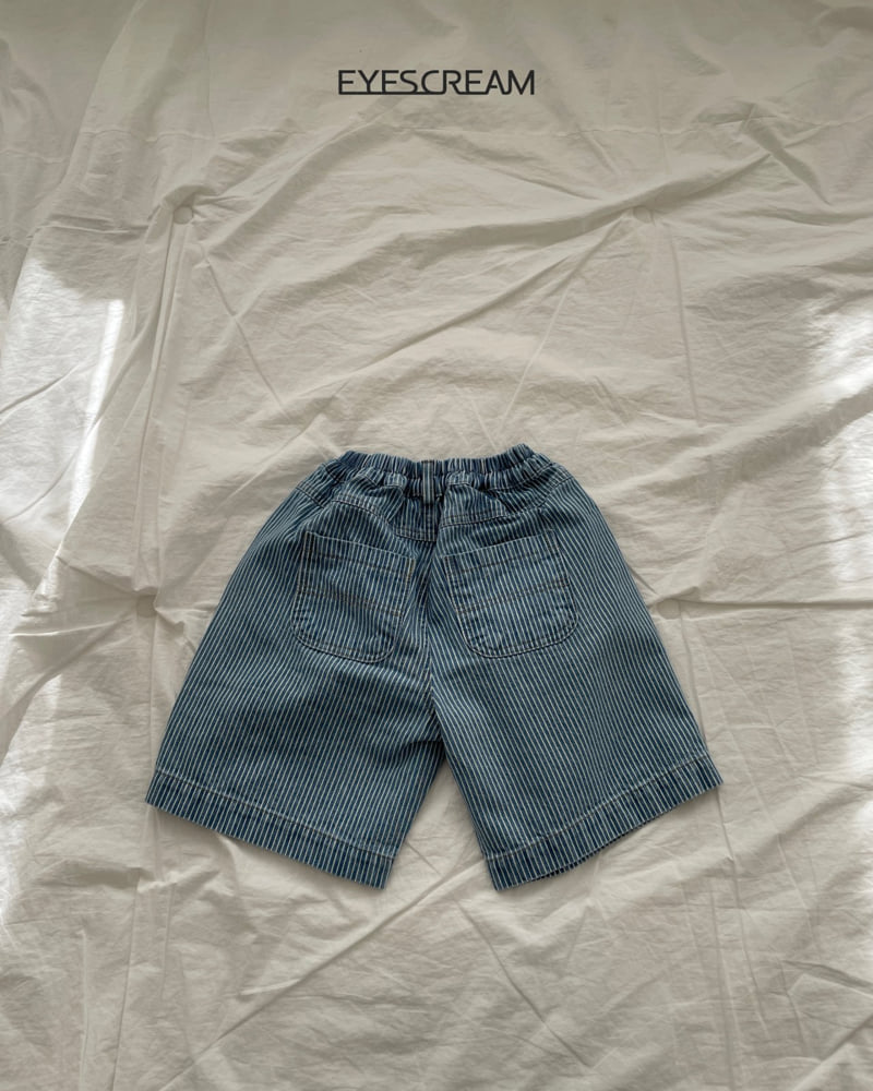Eyescream - Korean Children Fashion - #prettylittlegirls - Stripe Dart Denim Pants - 3