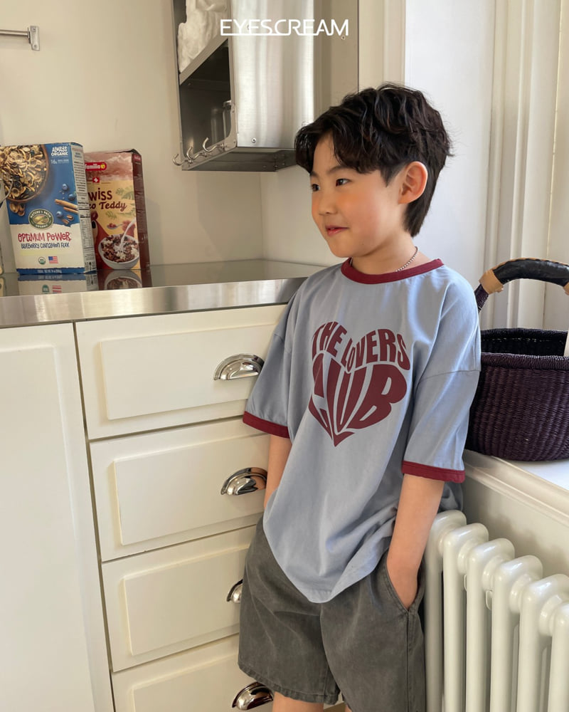 Eyescream - Korean Children Fashion - #stylishchildhood - Typo Heart Ringer Tee - 7