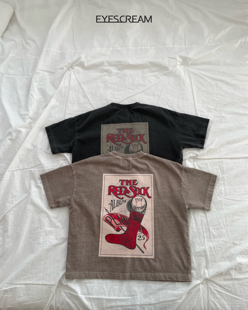 Eyescream - Korean Children Fashion - #stylishchildhood - Red Sox Pigment Tee - 3