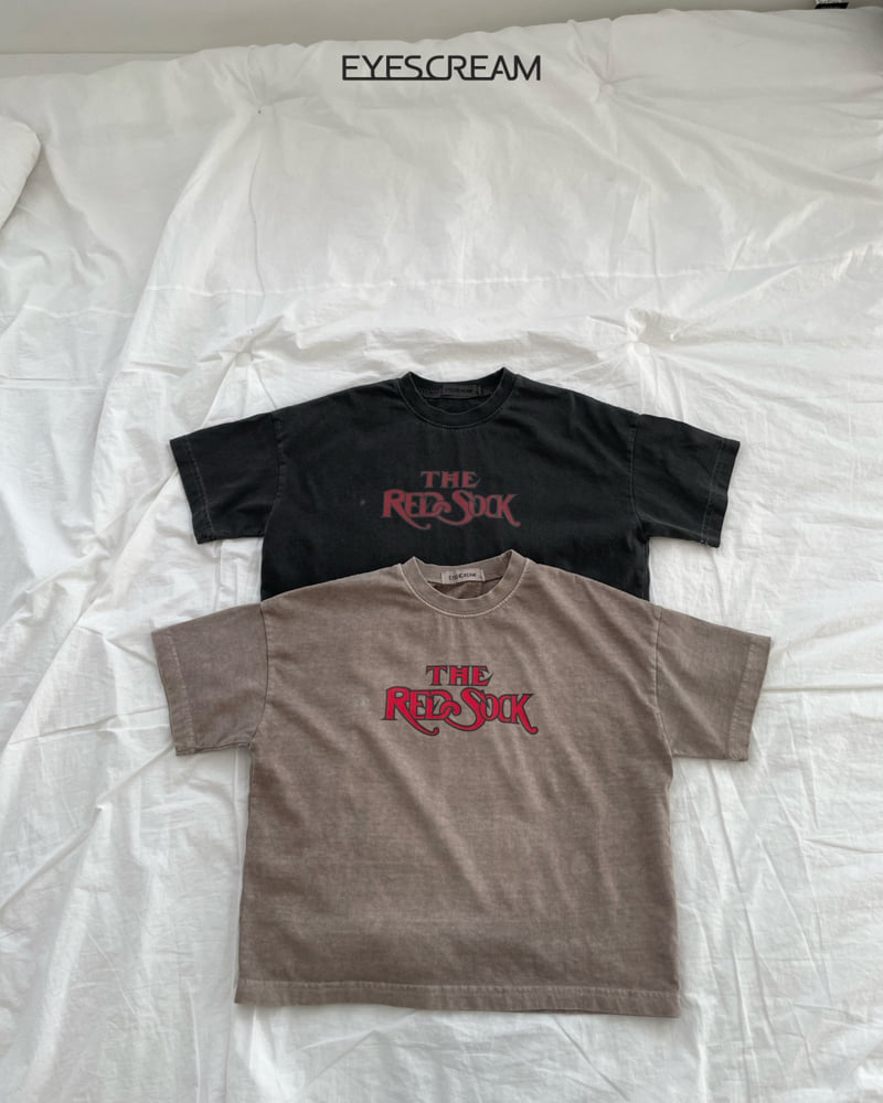 Eyescream - Korean Children Fashion - #todddlerfashion - Red Sox Pigment Tee