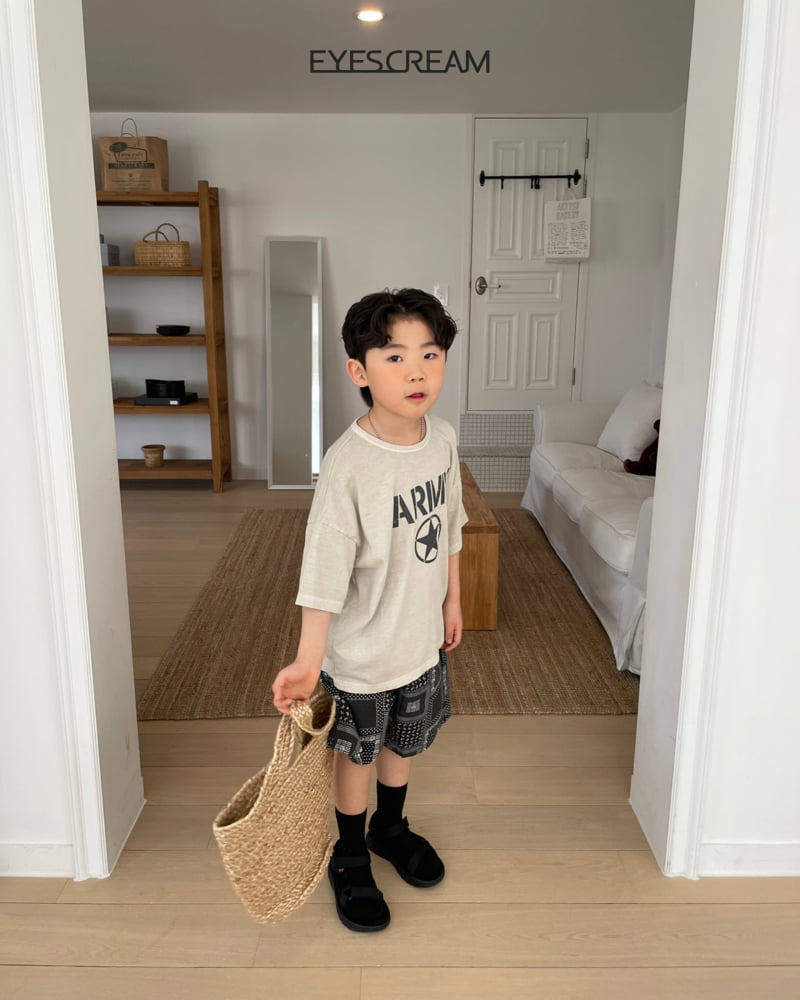 Eyescream - Korean Children Fashion - #todddlerfashion - Army Pigment Tee - 4