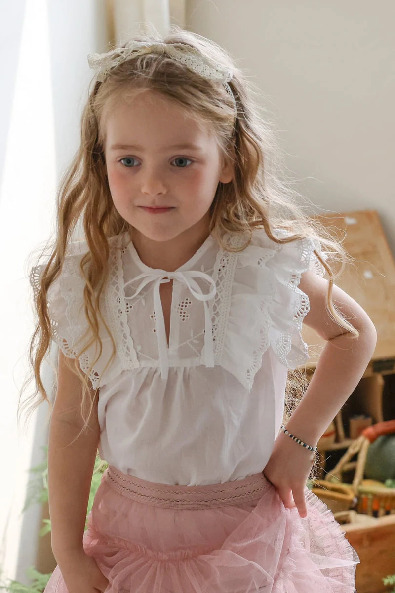 Flo - Korean Children Fashion - #discoveringself - Bianco Blouse - 11
