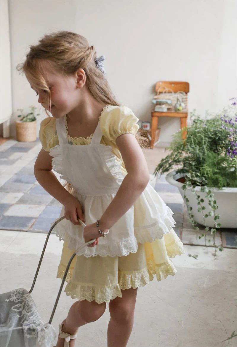 Flo - Korean Children Fashion - #kidsshorts - Print Apron - 10